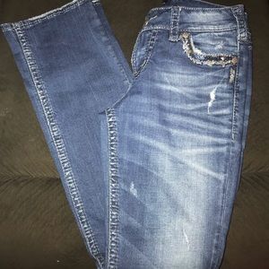 EUC! Silver suki jeans.